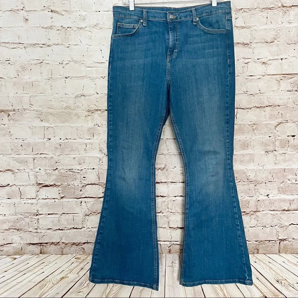 Topshop moto flare jeans
